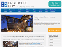 Tablet Screenshot of enclosureguy.com